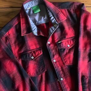 Enjoi Not Bad Plaid Skateboard Flannel Small
